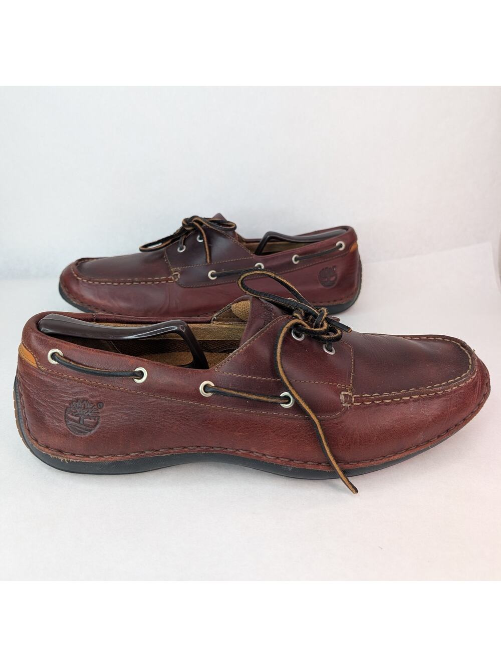 Timberland Annapolis Preppy Casual Smart Moccasin Brown Leather Slip-on 12 M